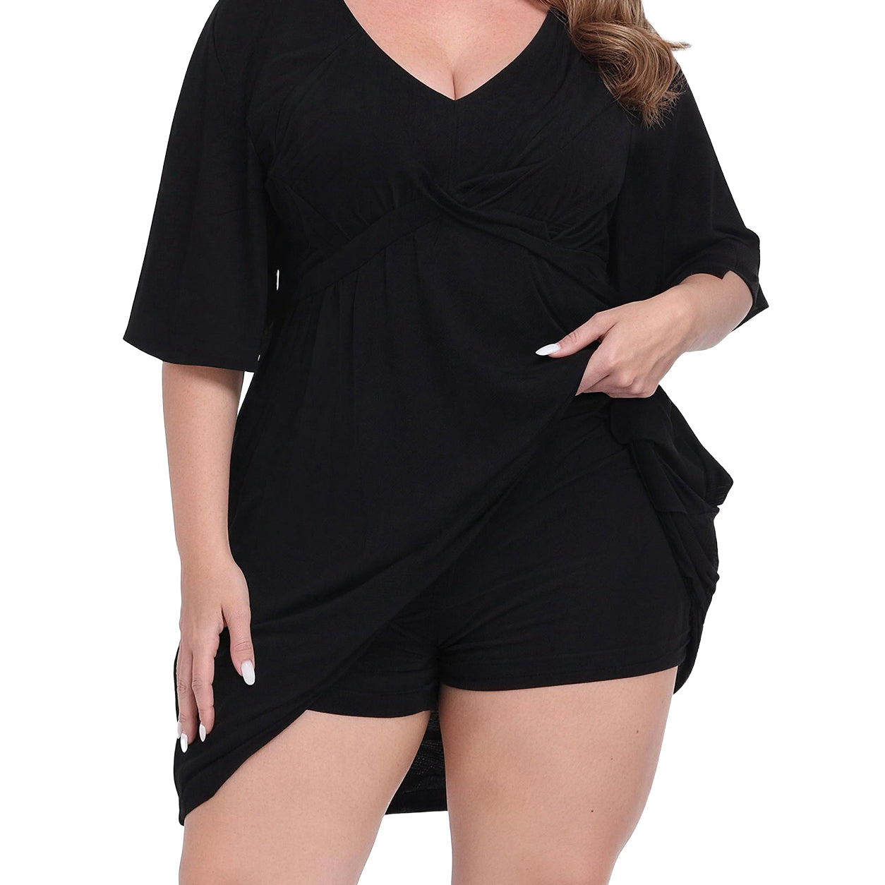 Women's Plus Size Romper Dress