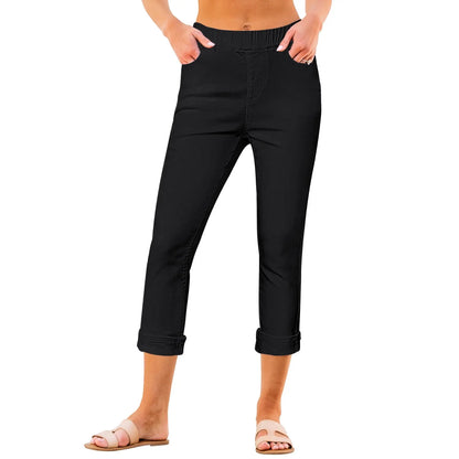 🔥90% OFF ONLY TODAY🔥Women's High-Waist Stretch Denim Capri Jeggings