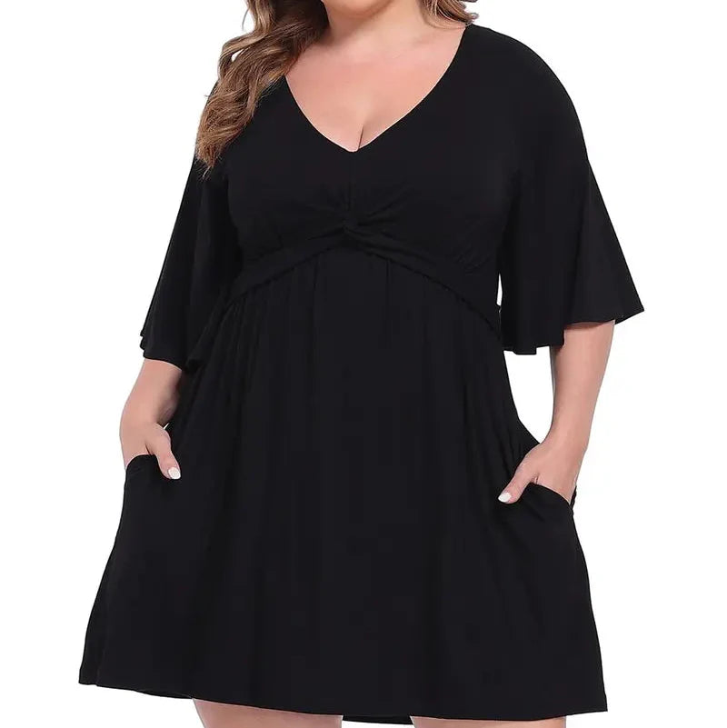 Women's Plus Size Romper Dress